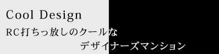 Cool Design RC打ちっ放しのクールなデザイナーズマンション